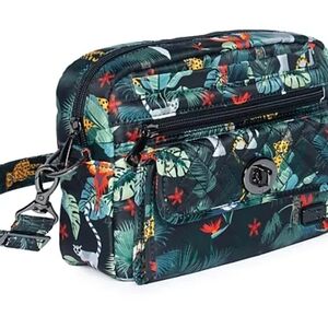 Lug Tropical Print Crossbody Bag Lightweight Travel Organizer Colorful Women’s